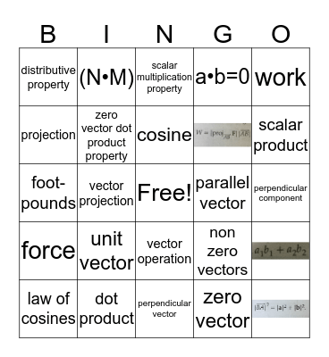 8.3 BINGO Card