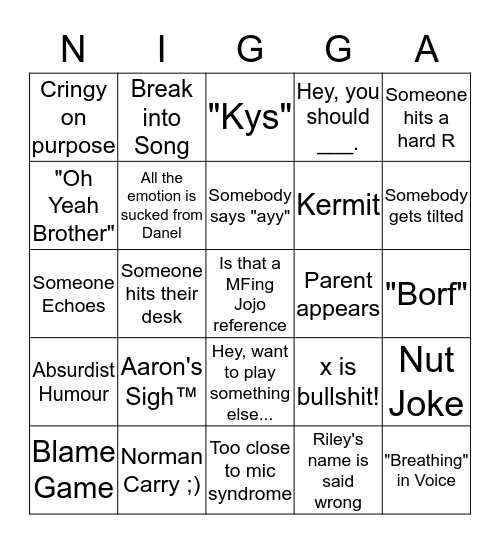 Discord Bingo Card