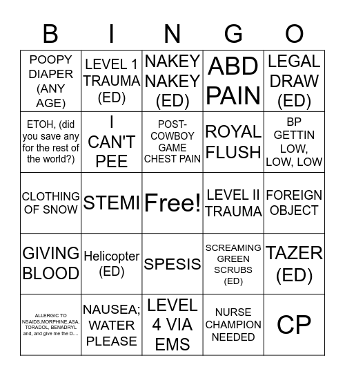 Bingo 102 Bingo Card
