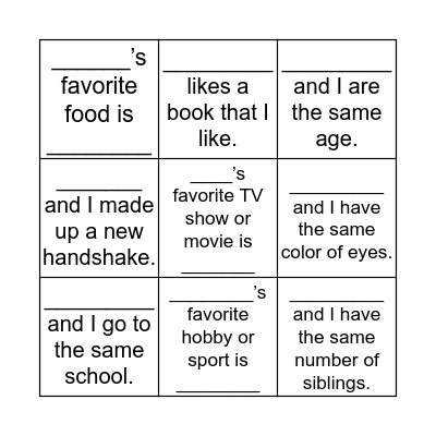 Bingo Card