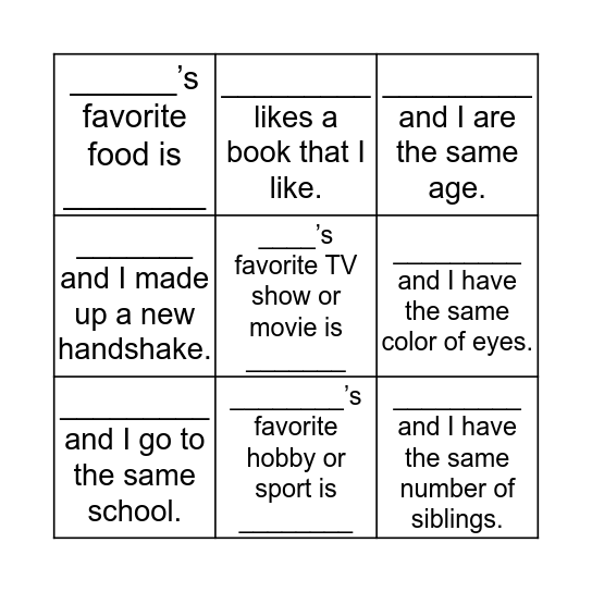 Bingo Card