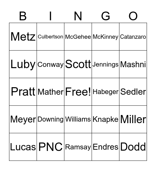 B   A   C   K   E   R Bingo Card