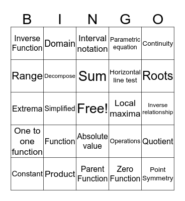 1.6-1.7 Bingo! Bingo Card