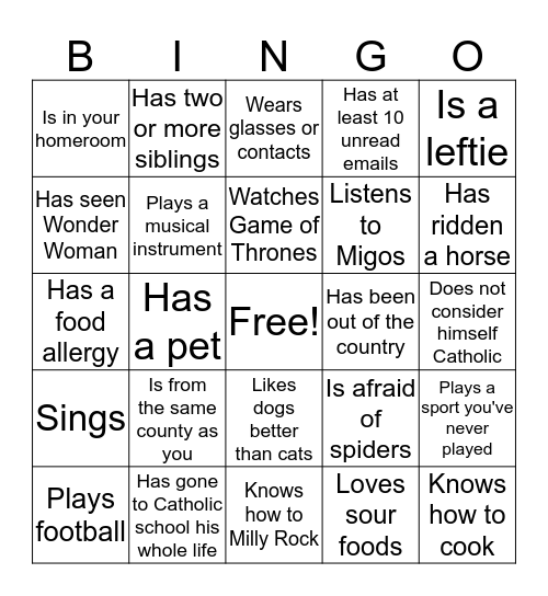 Bingo Card