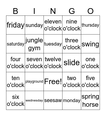 REVIEW - 1ST GRADE Bingo Card