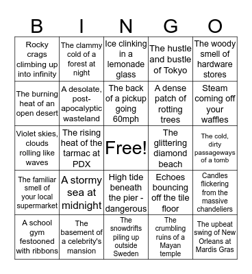 Setting Bingo Card