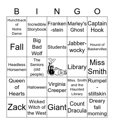 Halloween Bingo Card
