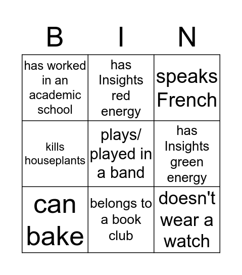 ASQU/LTDU Bingo Card