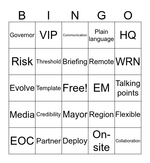 Bootcamp Bingo Card