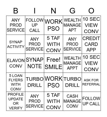 TELLER Bingo Card