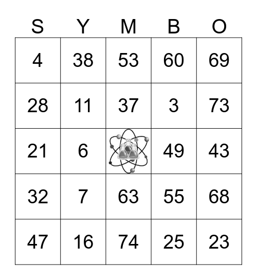 Science IX Bingo Card