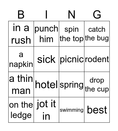 Bingo Card