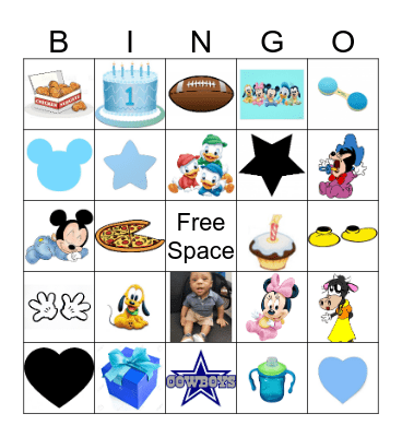 Mickey Mouse Bingo Card