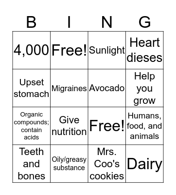 Emma and Ashley's BINGO! Bingo Card