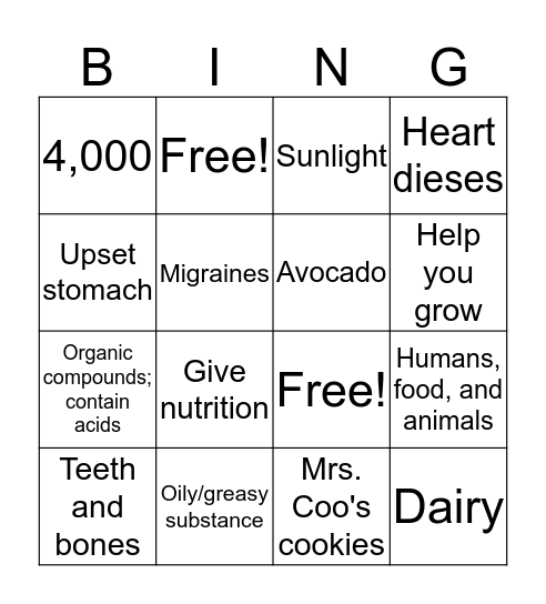 Emma and Ashley's BINGO! Bingo Card