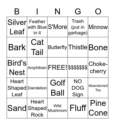 Sprucewoods Bingo Card