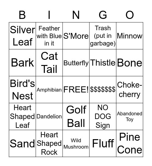 Sprucewoods Bingo Card