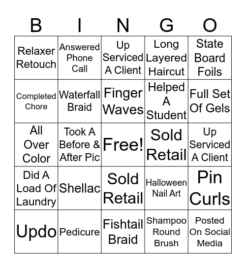 Clinic Floor Bingo 9/13/2017 Bingo Card