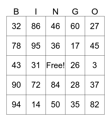 Spanish Loteria Bingo Card