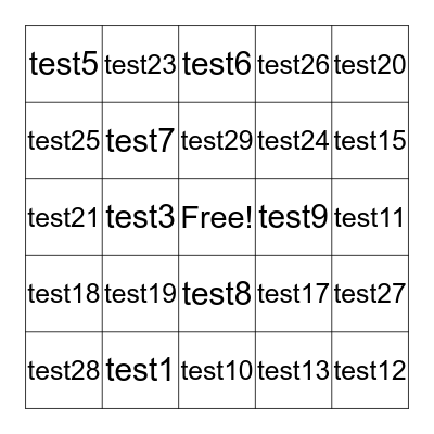 ICE Acronym Bingo Card