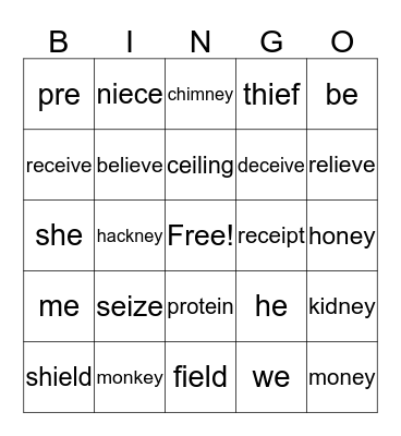 Phonetics in use Bingo Card