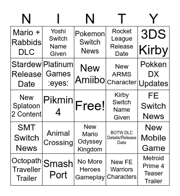 Direct Bingo Card