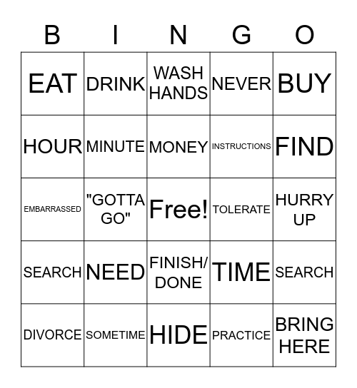 ASL 2 Review Bingo Card