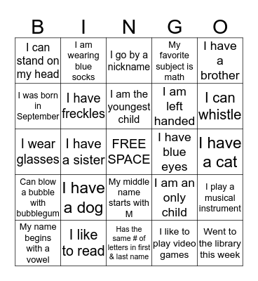 Bingo Card