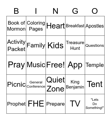Preparing for Conference Bingo Card