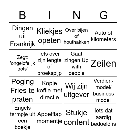 Bierlaagh Bingo Card