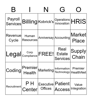 PREMIER BINGO Card