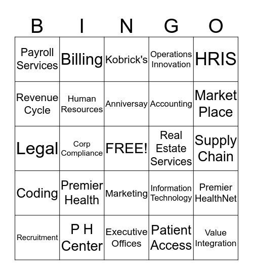 PREMIER BINGO Card