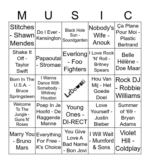 LOUPK #2 Bingo Card