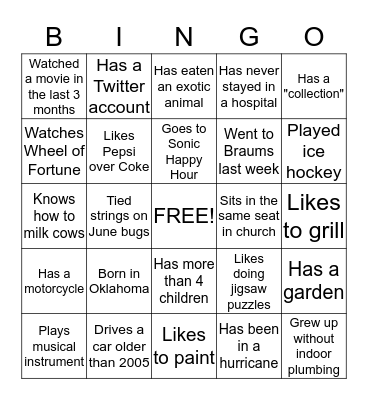 Bingo Card