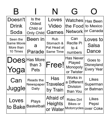 Superhero Bonanza Bingo Card