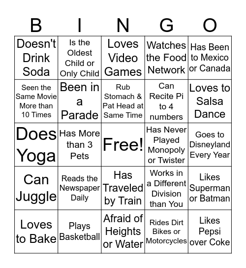 Superhero Bonanza Bingo Card