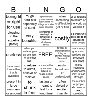 Reading Street Q1-1 Bingo Card