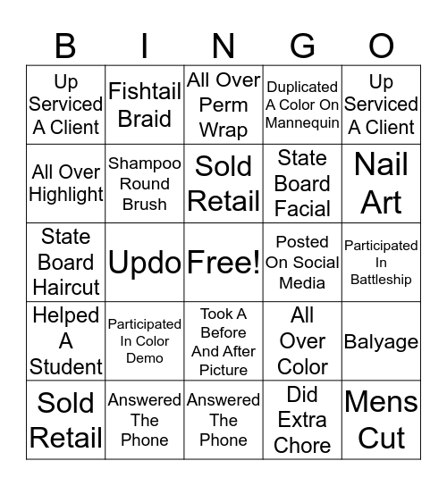 Clinic Floor Bingo 9/15 Bingo Card