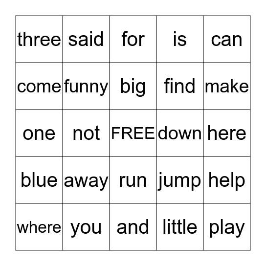 Cristian Site Word Bingo Card