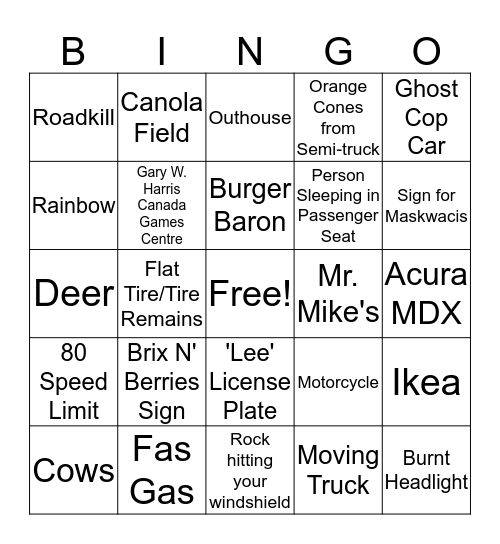 QE2 BINGO Card