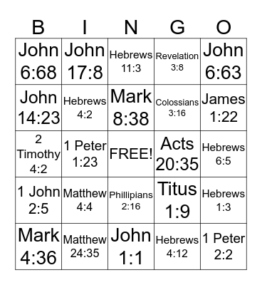 EBC FALL PICNIC 2017 BIBLE BINGO Card