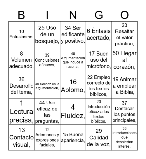 Seamos Mejores Maestros Bingo Card