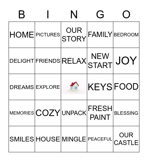 CELEBRATING OUR HOME Bingo Card