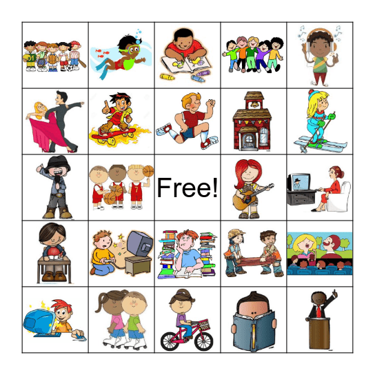 Actividades en español Bingo Card