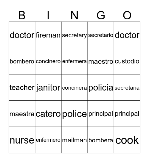 En la comunidad Bingo Card
