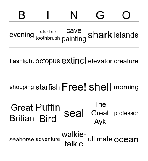 Super Minds 3b Unit 5 and Unit 6 Bingo Card