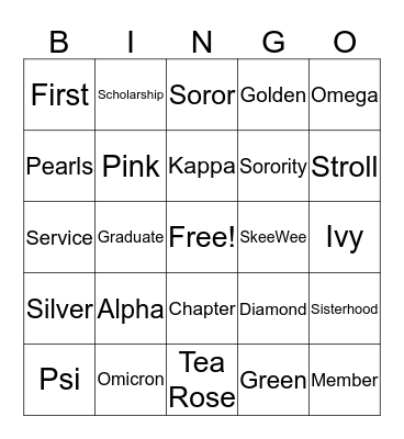 Bingo Card