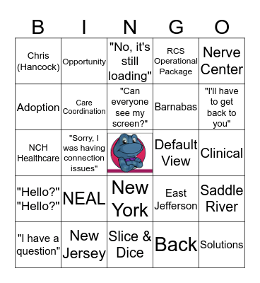 nThrive Internal Analytics Bingo Card