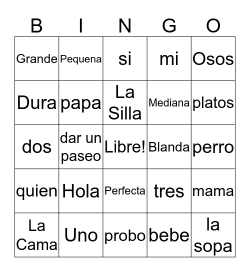 Salsa: Episode 1 Bingo Card