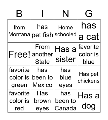A scout is Friendly Bingo Card